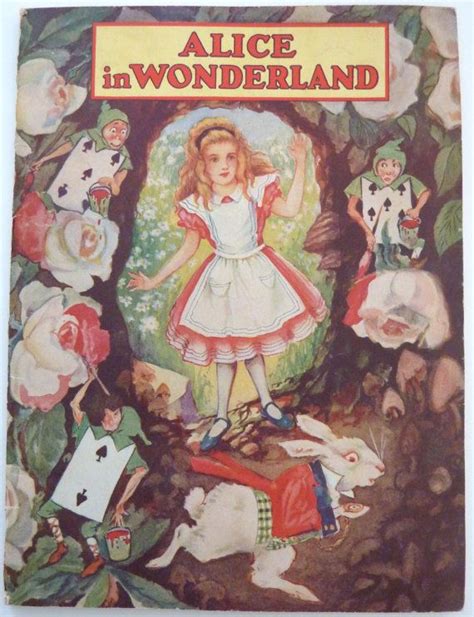Vintage Alice In Wonderland Softcover Book Circa 1930 Sold Alice In