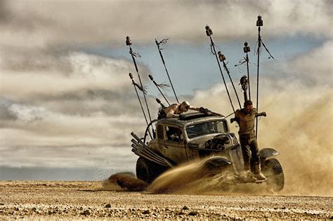 An apocalyptic story set in the furthest reaches of our planet, in a stark desert landscape where humanity is broken, and most everyone is crazed fighting for the necessities of life. 41 New MAD MAX: FURY ROAD Pictures | The Entertainment Factor