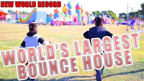 Worlds Largest Bounce House Youtube