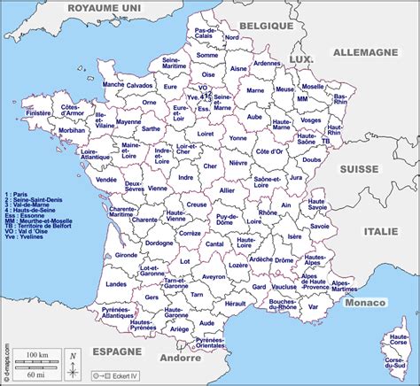 Carte Geographique De France Gratuit