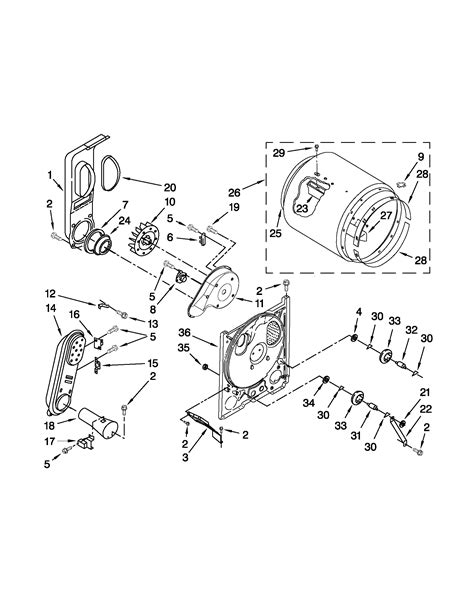 Roper Electric Dryer Machine Parts Manual