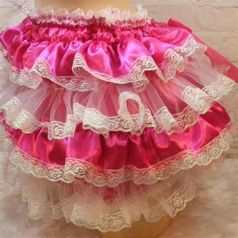 Pink Frilly Bottom Pvc Plastic Pants Adult Diaper Nappy Etsy