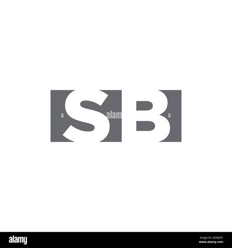 Sb Logo Monogram With Negative Space Style Design Template Isolated On