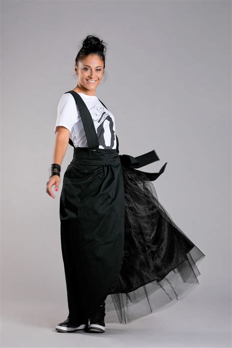 Black Maxi Skirt Suspender Skirt Avant Garde Clothing Tulle Etsy