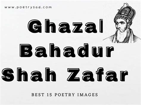 Bahadur Shah Zafar Ghazal Best Urdu Ghazal Poetry Sad