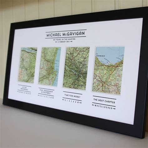 Your Story Mapped Out Personalised Map Art By Basil And Ford