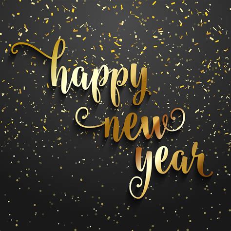 Happy New Year Confetti Background 210476 Vector Art At Vecteezy