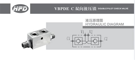 Type Vbpde C Double Pilot Operated Check Valve Hydraulic Best Quality