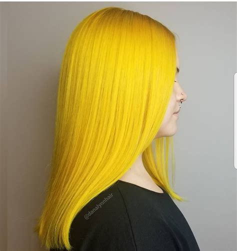 Bright Yellow Hair Wow Yellow Hair Cool Hair Color Hair Inspiration