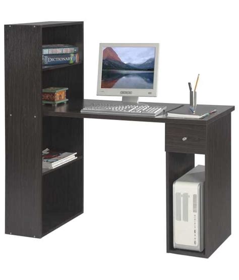 Computer tables online in india. Nilkamal Computer Table Bentley Black Wallnut - Buy ...
