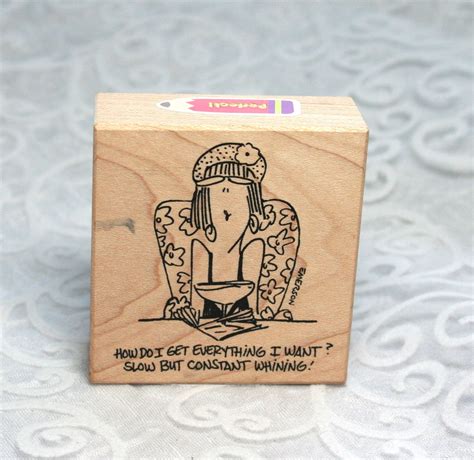 Rare Emerson Quillon Rubber Stamp Whining Stamp Em7132g Etsy Funny