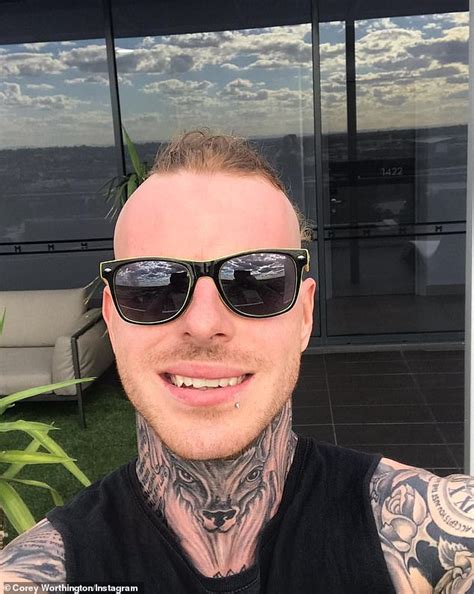 Corey Worthington Unrecognisable With Neck Tattoos After Huge