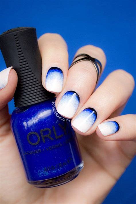 65 Lovely Summer Nail Art Ideas Art And Design Blue Ombre Nails