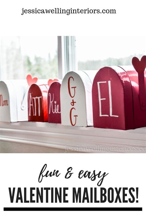 Make These Fun And Easy Personalized Mailboxes For Valentines Day