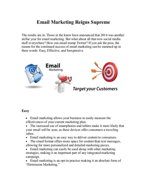 Email Marketing Reigns Supreme