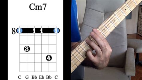 C Minor 7 Cm7 Guitar Chord In Different Positions Youtube