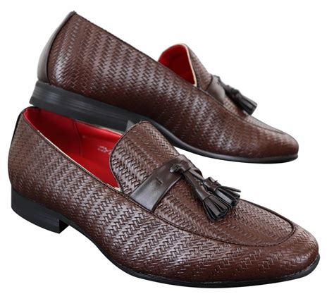 Mens Classic Tassel Pu Leather Loafers Happy Gentleman