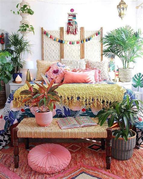 Colorful Bedroom Inspo In 2020 Boho Bedroom Decor Bohemian Bedroom