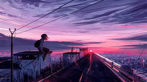 Anime Girl 4k Ultra Hd Wallpaper By Alena Aenami