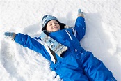 Boy Making Snow Angel Free Stock Photo - Public Domain Pictures