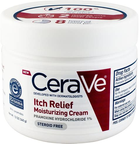 CeraVe Itch Relief Moisturizing Cream 12 Oz Pack Of 2 Walmart Com