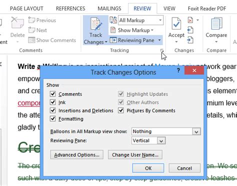 How To Use Track Changes Feature In Microsoft Word 2013 Guide