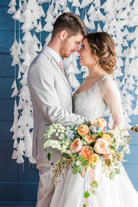 Dreamy Blue Wedding Inspo With Colorful Florals Galore Blue Wedding