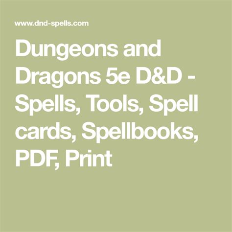 I'm sure you've seen gale force 9's spellbook cards before, right? Dungeons and Dragons 5e D&D - Spells, Tools, Spell cards, Spellbooks, PDF, Print | Dungeons and ...