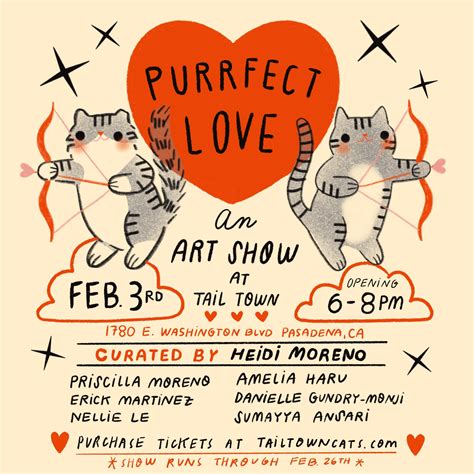 feb 3 purrfect love art opening pasadena ca patch