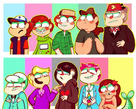 Dipper Mabel Wendy Soos Stan Gideon Pacifica Robbie Fany