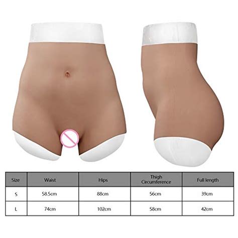 Eqaiwujie Silicone Realistic Vagina Panties Hip Buttock Lift Underwear