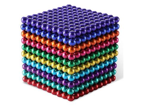 Magnetic Balls 1000 Pcs 5mm 10 Rainbow Colors Balls Multicolored Large
