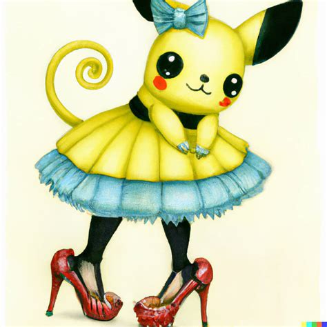 Pikachu Wearing High Heels By Ai Generated Pikachu On Deviantart