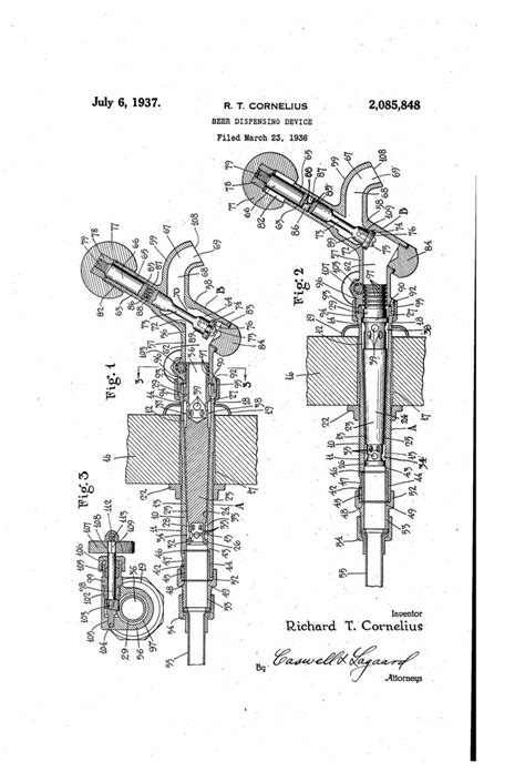 Patent No 2085848a Beer Dispensing Device Brookston Beer Bulletin