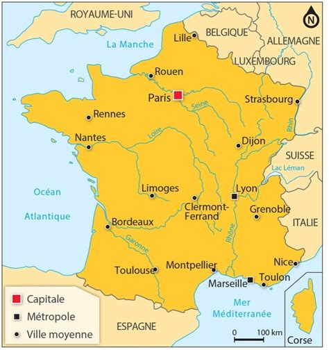 Carte Des Villes De France Les Plus Grandes Villes Du Pays