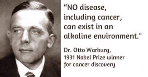 Otto warburg pioneered quantitative investigations of cancer cell metabolism, as well as photosynthesis and respiration. Your body is too acidic