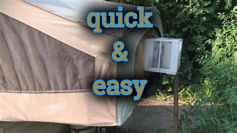 Pop Up Camper Air Conditioning Cheap Quick And Easy Youtube