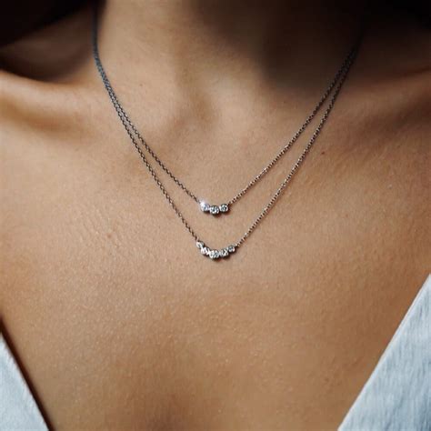 3 Diamond Bezel Set Necklace Be Loved Jewelry