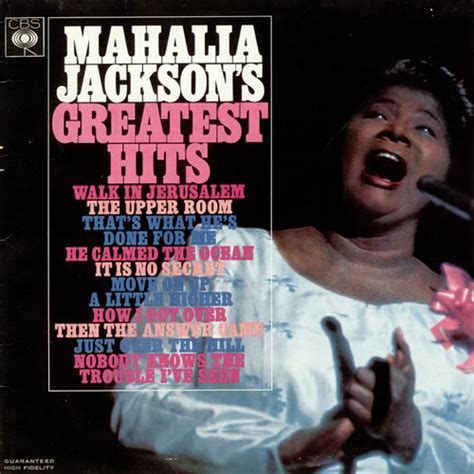 Mahalia Jackson Greatest Hits Uk Vinyl Lp Album Lp Record 482831