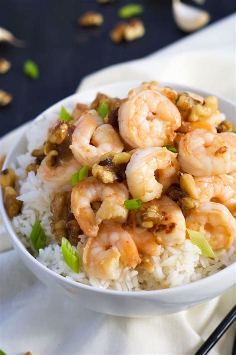 Skinny Honey Walnut Shrimp