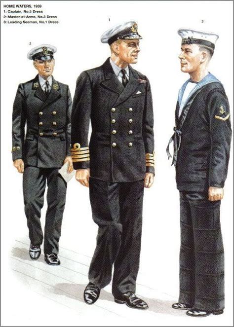 Royal Navy Home Waters 1939 1 Captain N 5 Dress 2 Master At