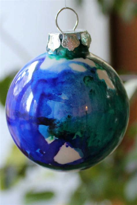 Diy Ornament Ideas Christmas Ornaments With Alcohol Inks