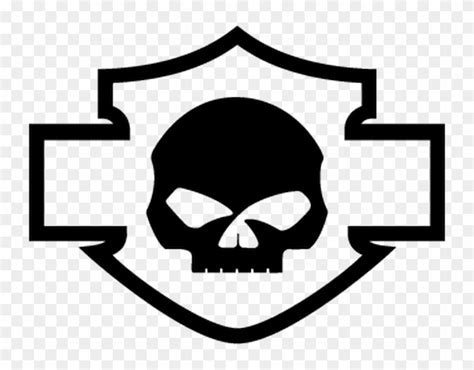 Harley Davidson Logo Skull Png Bar And Shield Skull Transparent Png