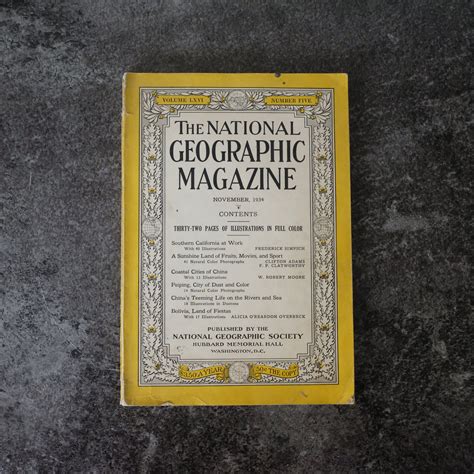 National Geographic Magazine From 1934 Retro Magazines - Etsy in 2022