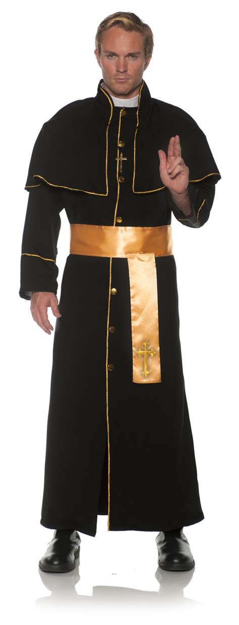 Adult Priest Men Deluxe Costume 2899 The Costume Land