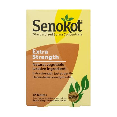 Buy Senokot Natural Vegetable Ingredient Extra Strength S 12 S Online