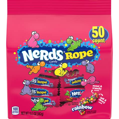 Nerds Rope Rainbow Candy 50 Ct Bag Shop Elmers County Market
