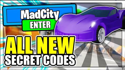 December 2020 All New Secret Op Codes Mad City Roblox Youtube