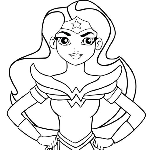 Dc Superhero Girls Coloring Pages At Getdrawings Free Download