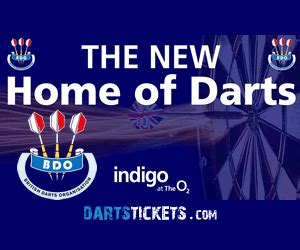 Pdc.tv is the online home of the professional darts corporation, giving you the latest news, ticket information, photo the pdc darts uk open finals is heading back to butlins minehead for 2016. Darts Tickets - PDC World Championships